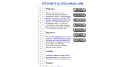 Desktop Screenshot of informatics.bio.umass.edu