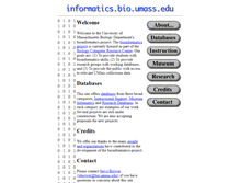 Tablet Screenshot of informatics.bio.umass.edu
