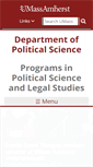 Mobile Screenshot of polsci.umass.edu