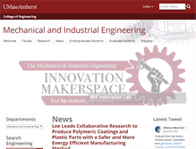 Tablet Screenshot of mie.umass.edu