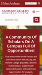 Mobile Screenshot of honors.umass.edu