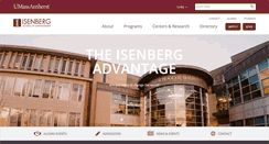 Desktop Screenshot of isenberg.umass.edu