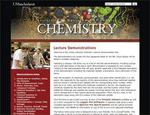 Tablet Screenshot of lecturedemos.chem.umass.edu