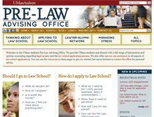 Tablet Screenshot of prelaw.umass.edu