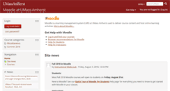 Desktop Screenshot of moodle.umass.edu