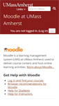 Mobile Screenshot of moodle.umass.edu